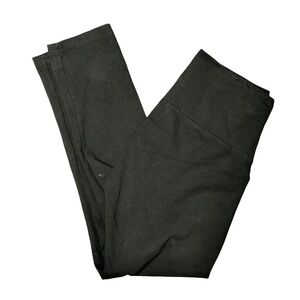 Soft Surroundings cropped black leggings tummy control inside waist size small